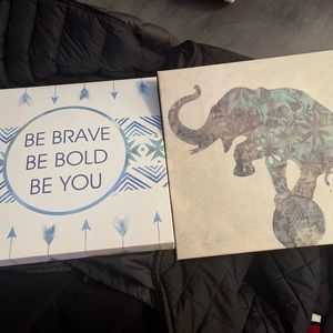 2 canvas pictures